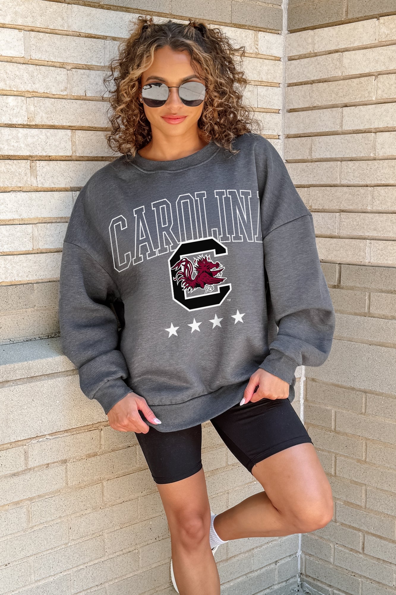SOUTH CAROLINA GAMECOCKS RISING STAR PREMIUM FLEECE CREWNECK PULLOVER