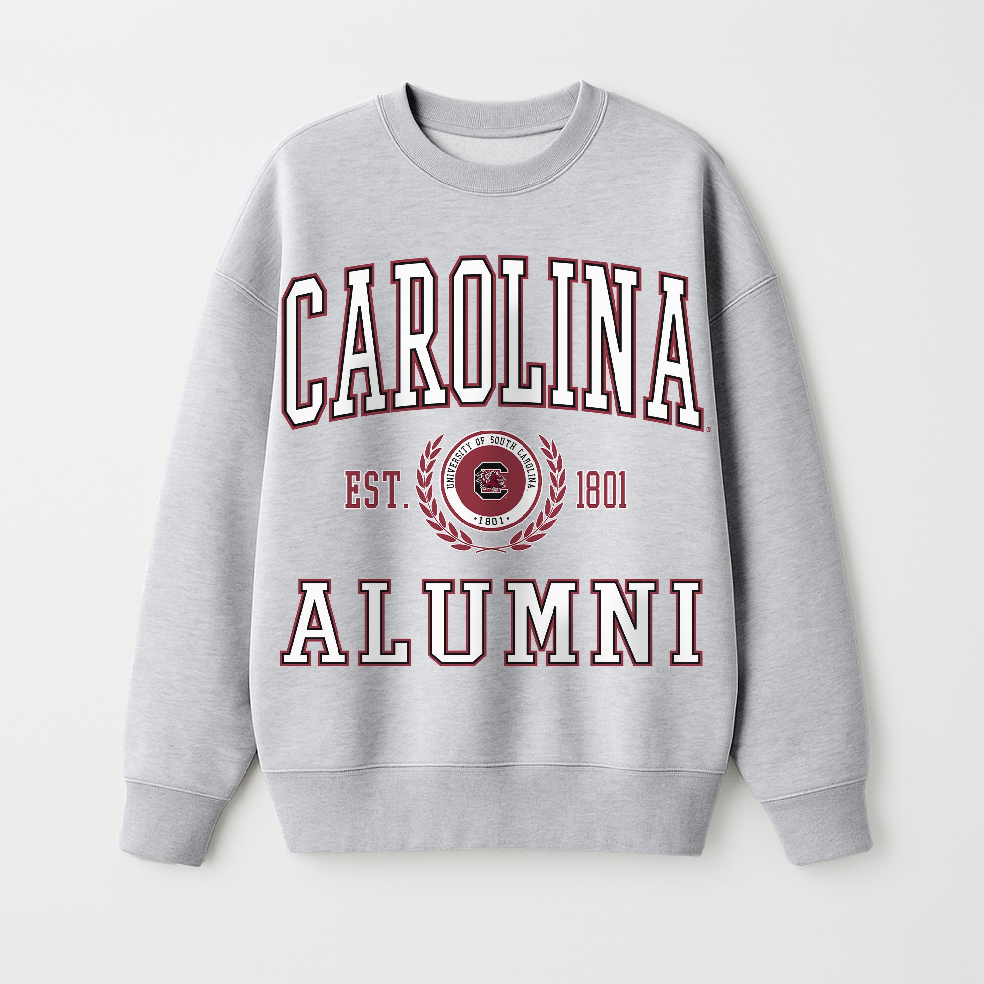SOUTH CAROLINA GAMECOCKS DEGREE UNLOCKED PREMIUM DROP SHOULDER FLEECE CREWNECK PULLOVER