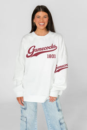 SOUTH CAROLINA GAMECOCKS DAY ONE PREMIUM FLEECE UNISEX CREWNECK PULLOVER