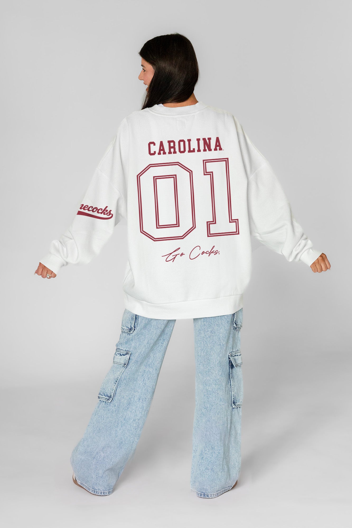 SOUTH CAROLINA GAMECOCKS DAY ONE PREMIUM FLEECE UNISEX CREWNECK PULLOVER