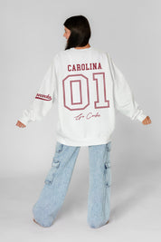 SOUTH CAROLINA GAMECOCKS DAY ONE PREMIUM FLEECE UNISEX CREWNECK PULLOVER