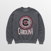 SOUTH CAROLINA GAMECOCKS SATURDAY SEAL PREMIUM FLEECE DROP SHOULDER CREWNECK PULLOVER