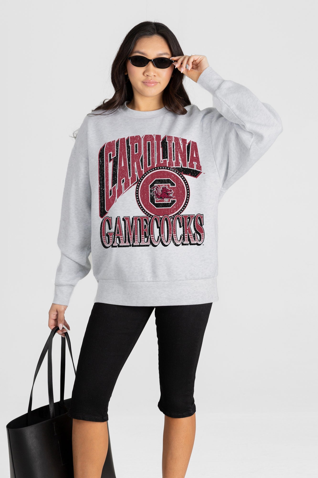 SOUTH CAROLINA GAMECOCKS GAME ON PREMIUM FLEECE DROP SHOULDER CREWNECK PULLOVER