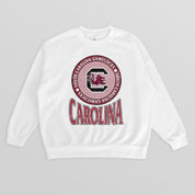 SOUTH CAROLINA GAMECOCKS ENDZONE PREMIUM FLEECE DROP SHOULDER CREWNECK PULLOVER