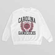 SOUTH CAROLINA GAMECOCKS GOLD STANDARD PREMIUM FLEECE DROP SHOULDER CREWNECK PULLOVER