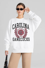 SOUTH CAROLINA GAMECOCKS GOLD STANDARD PREMIUM FLEECE DROP SHOULDER CREWNECK PULLOVER