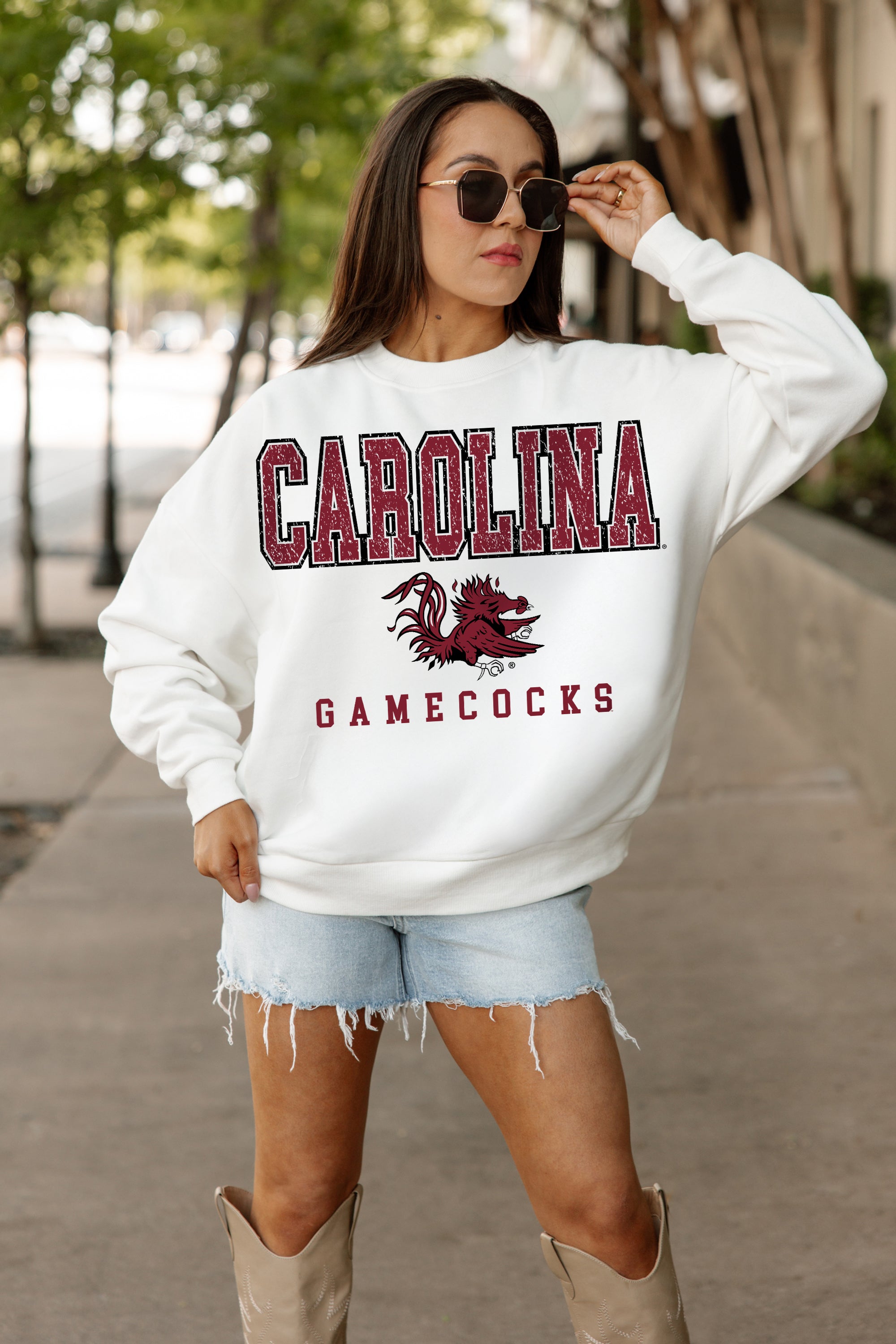 SOUTH CAROLINA GAMECOCKS Freestyle Fleece Drop-Shoulder Pullover