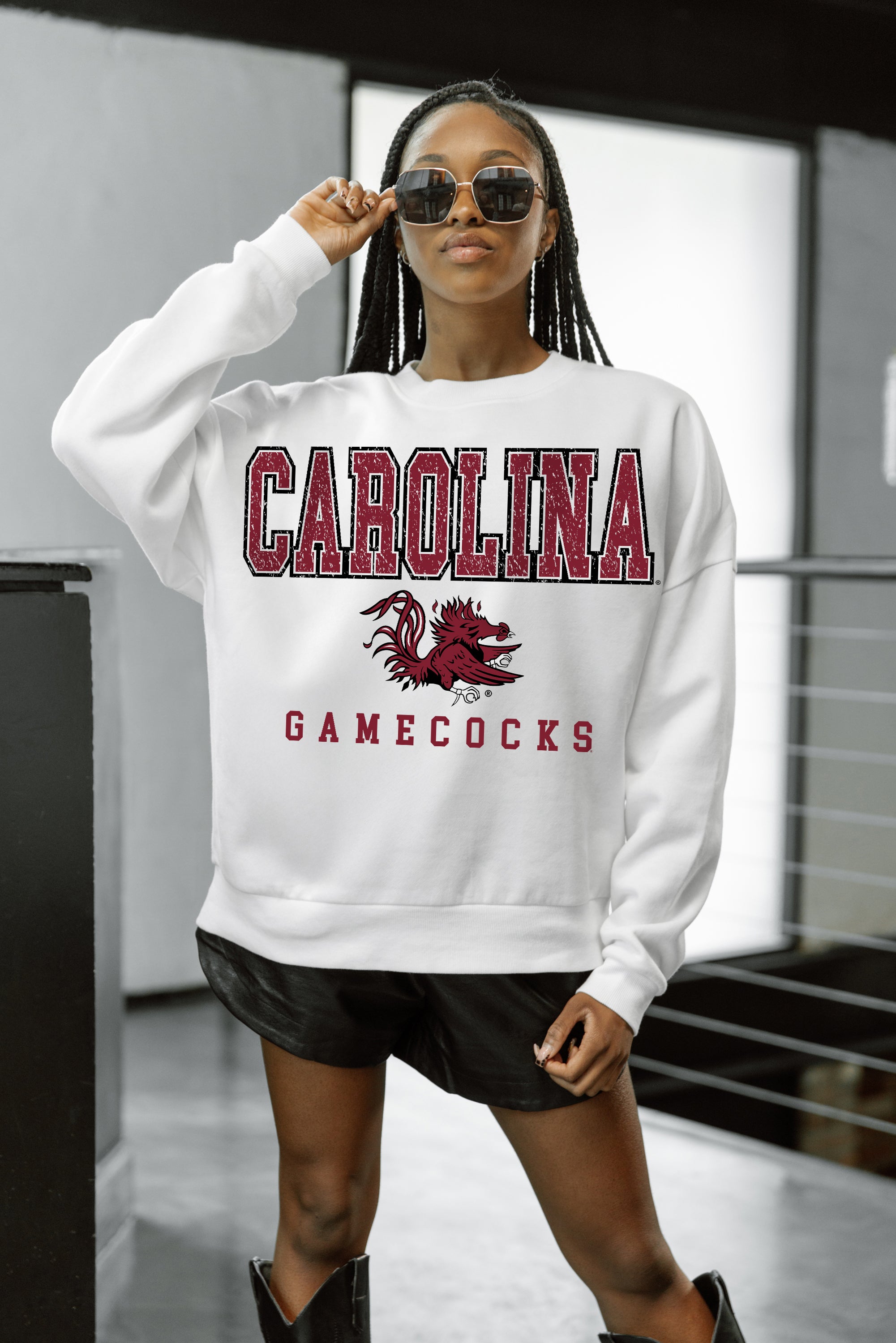 SOUTH CAROLINA GAMECOCKS Freestyle Fleece Drop-Shoulder Pullover