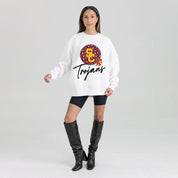 USC TROJANS WILD BREAKTHROUGH PREMIUM FLEECE CREWNECK PULLOVER