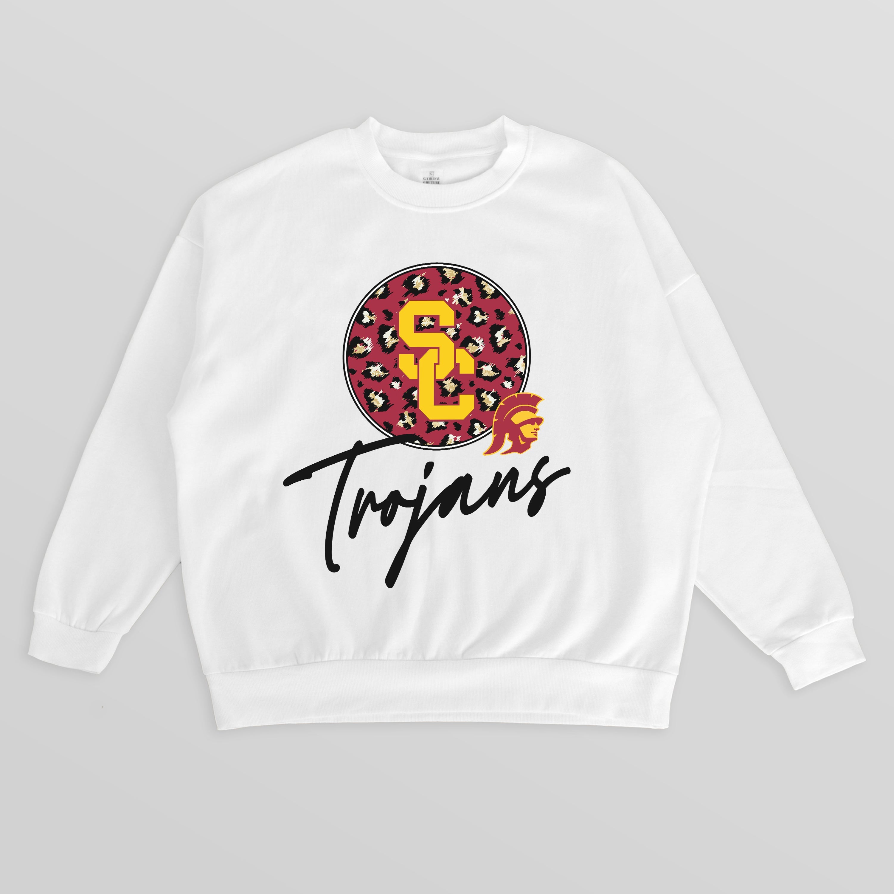 USC TROJANS WILD BREAKTHROUGH PREMIUM FLEECE CREWNECK PULLOVER