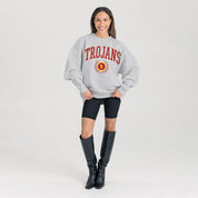 USC TROJANS TRADITION REFINED PREMIUM FLEECE CREWNECK PULLOVER