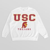USC TROJANS Freestyle Fleece Drop-Shoulder Pullover