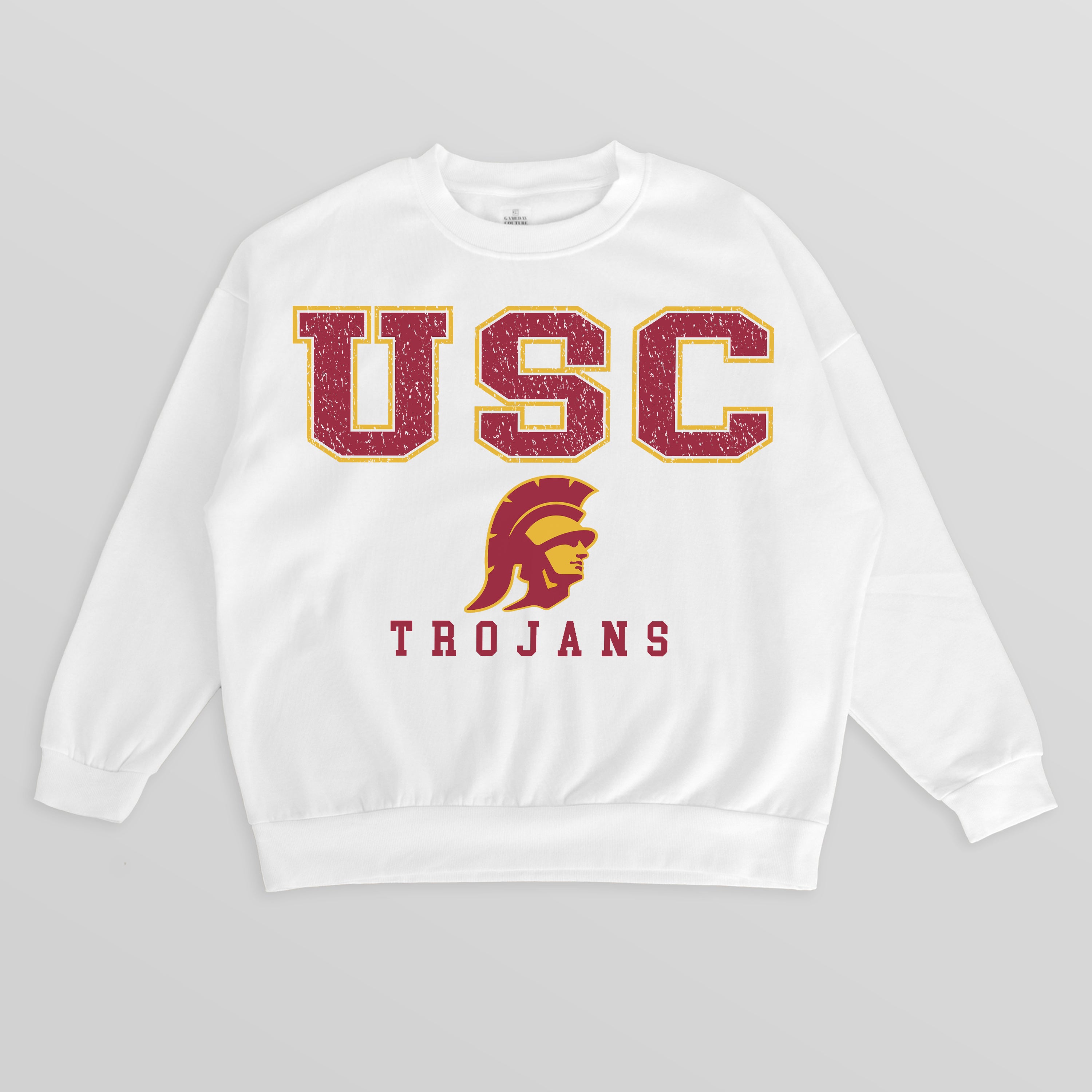 USC TROJANS Freestyle Fleece Drop-Shoulder Pullover