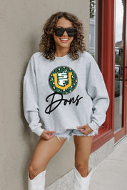 Heather Grey SAN FRANCISCO DONS GOING WILD FLEECE PULLOVER - Front View | Gameday Couture - SOHO