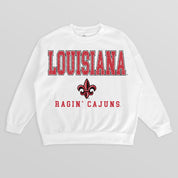 LOUISIANA RAGIN' CAJUNS FREESTYLE PREMIUM FLEECE CREWNECK PULLOVER