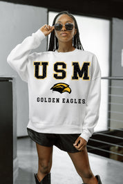 SOUTHERN MISS GOLDEN EAGLES FREESTYLE PREMIUM FLEECE CREWNECK PULLOVER