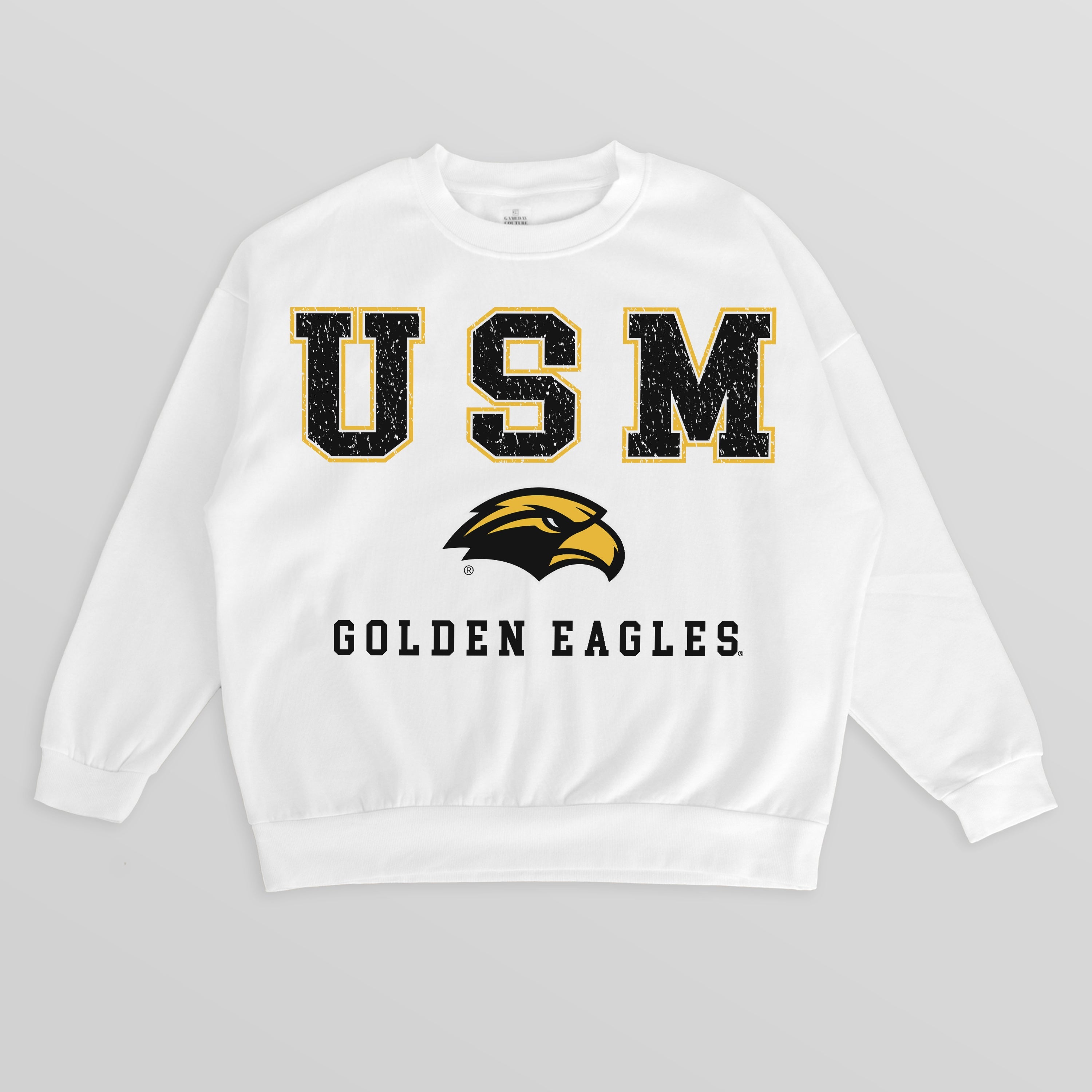 SOUTHERN MISS GOLDEN EAGLES FREESTYLE PREMIUM FLEECE CREWNECK PULLOVER