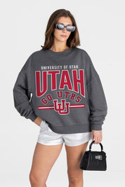 UTAH UTES KICKOFF CLASSIC PREMIUM FLEECE PULLOVER
