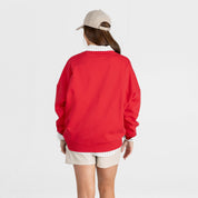 UTAH UTES PRIME PLAY PREMIUM FLEECE DROP SHOULDER CREWNECK PULLOVER