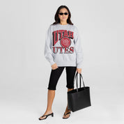 UTAH UTES GAME ON PREMIUM FLEECE DROP SHOULDER CREWNECK PULLOVER