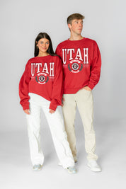 UTAH UTES HONOR BOUND PREMIUM FLEECE CREWNECK PULLOVER