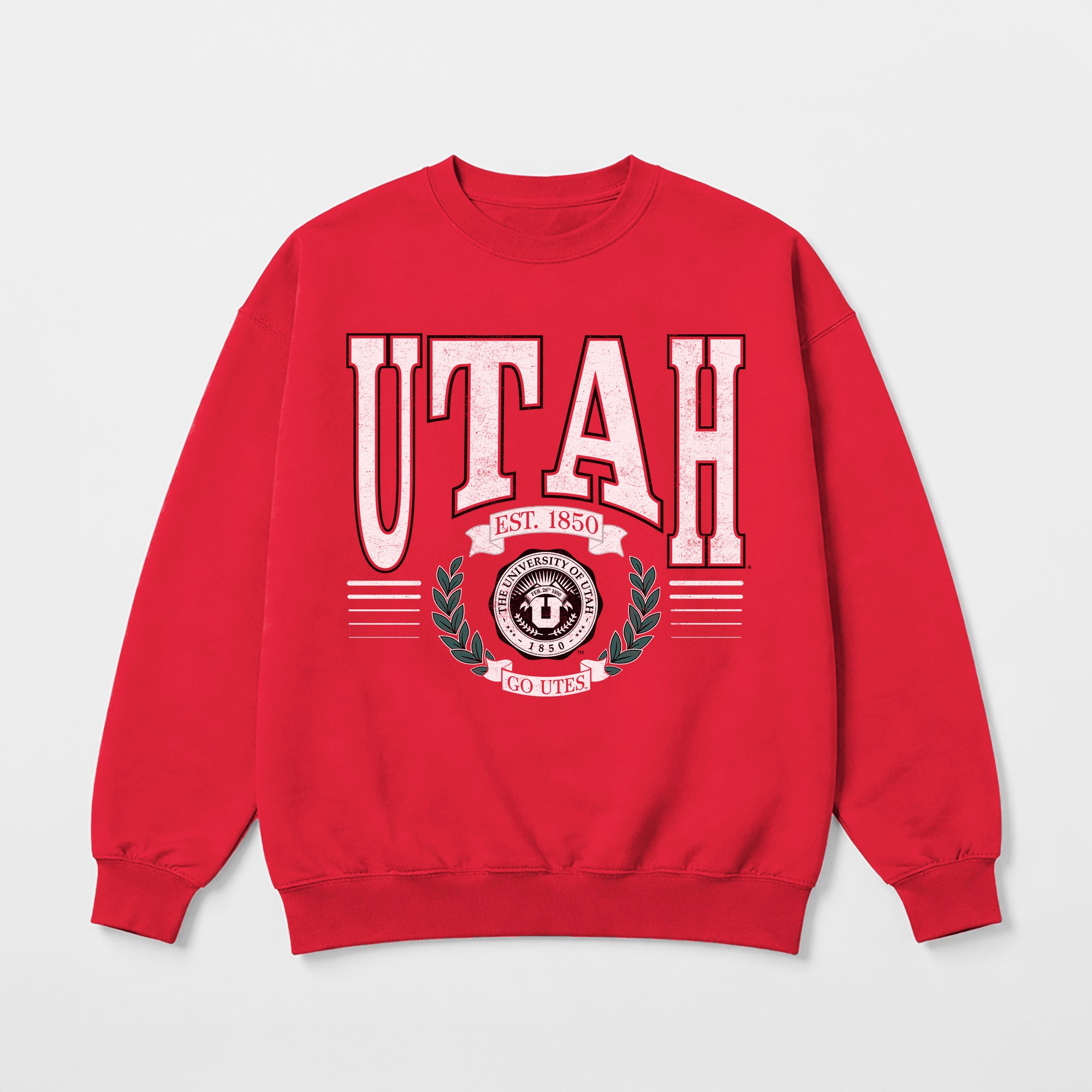 UTAH UTES HONOR BOUND PREMIUM FLEECE CREWNECK PULLOVER