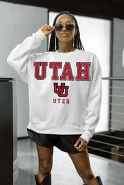 UTAH UTES FREESTYLE PREMIUM FLEECE CREWNECK PULLOVER
