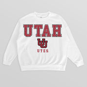 UTAH UTES FREESTYLE PREMIUM FLEECE CREWNECK PULLOVER