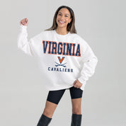 VIRGINIA CAVALIERS FREESTYLE PREMIUM FLEECE CREWNECK PULLOVER