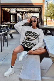 VANDERBILT COMMODORES PENNANT PRIDE PREMIUM FLEECE DROP SHOULDER CREWNECK PULLOVER
