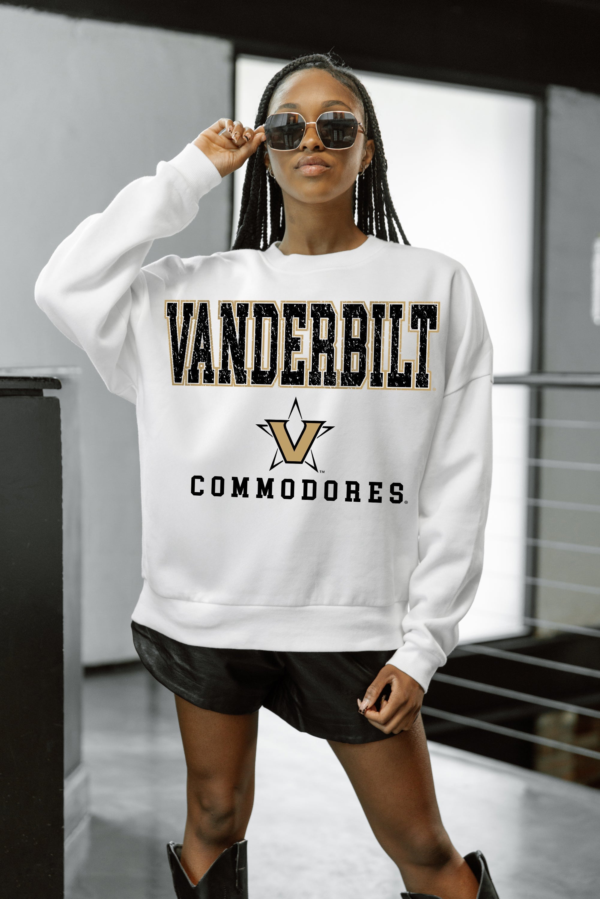 VANDERBILT COMMODORES FREESTYLE PREMIUM FLEECE CREWNECK PULLOVER