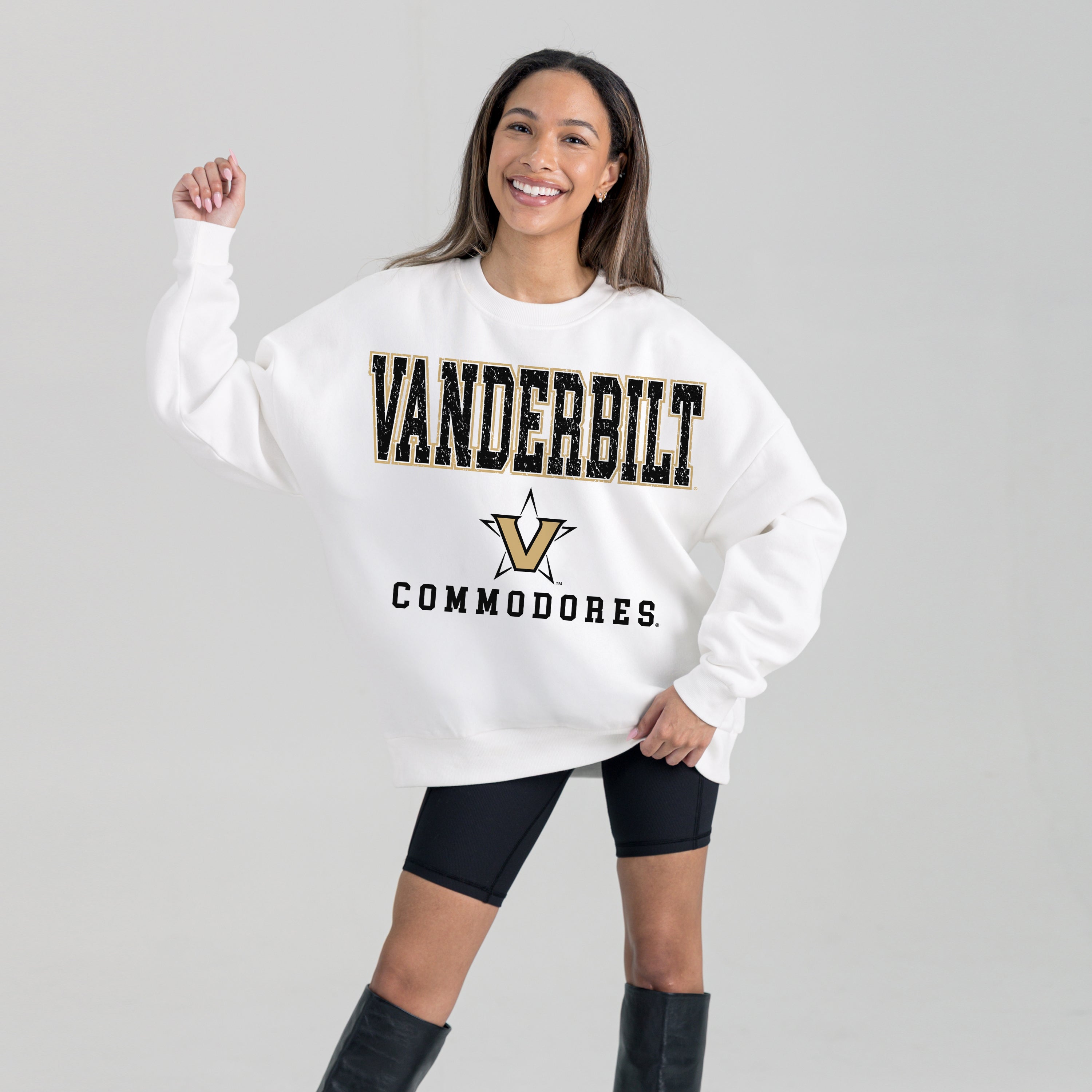 VANDERBILT COMMODORES FREESTYLE PREMIUM FLEECE CREWNECK PULLOVER