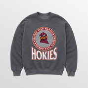 VIRGINIA TECH HOKIES SATURDAY SEAL PREMIUM FLEECE DROP SHOULDER CREWNECK PULLOVER