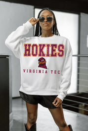 VIRGINIA TECH HOKIES Freestyle Fleece Drop-Shoulder Pullover