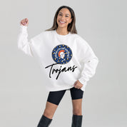 VIRGINIA STATE TROJANS WILD BREAKTHROUGH PREMIUM FLEECE CREWNECK PULLOVER