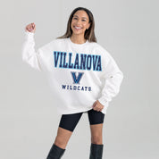 VILLANOVA WILDCATS FREESTYLE PREMIUM FLEECE CREWNECK PULLOVER
