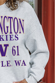 WASHINGTON HUSKIES Allegiance Fleece Drop-Shoulder Pullover