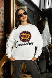 WASHINGTON COMMANDERS WILD BREAKTHROUGH PREMIUM FLEECE CREWNECK PULLOVER