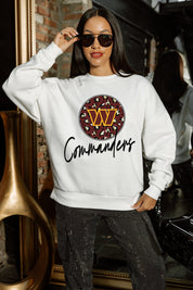 WASHINGTON COMMANDERS WILD BREAKTHROUGH PREMIUM FLEECE CREWNECK PULLOVER