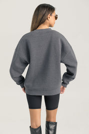 WASHINGTON HUSKIES READY TO RUMBLE PREMIUM FLEECE DROP SHOULDER CREWNECK PULLOVER