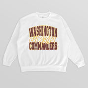 WASHINGTON COMMANDERS FADED FORMATION PREMIUM FLEECE CREWNECK PULLOVER