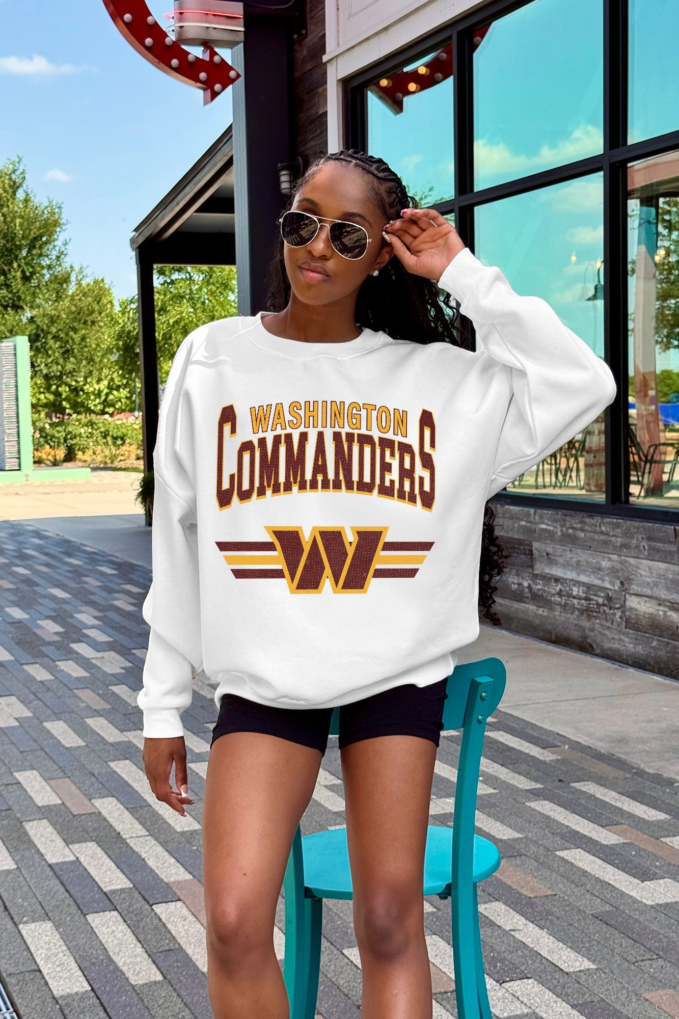 WASHINGTON COMMANDERS SWIFT STRIKE PREMIUM FLEECE CREWNECK PULLOVER