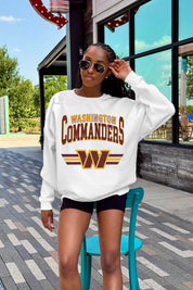 WASHINGTON COMMANDERS SWIFT STRIKE PREMIUM FLEECE CREWNECK PULLOVER