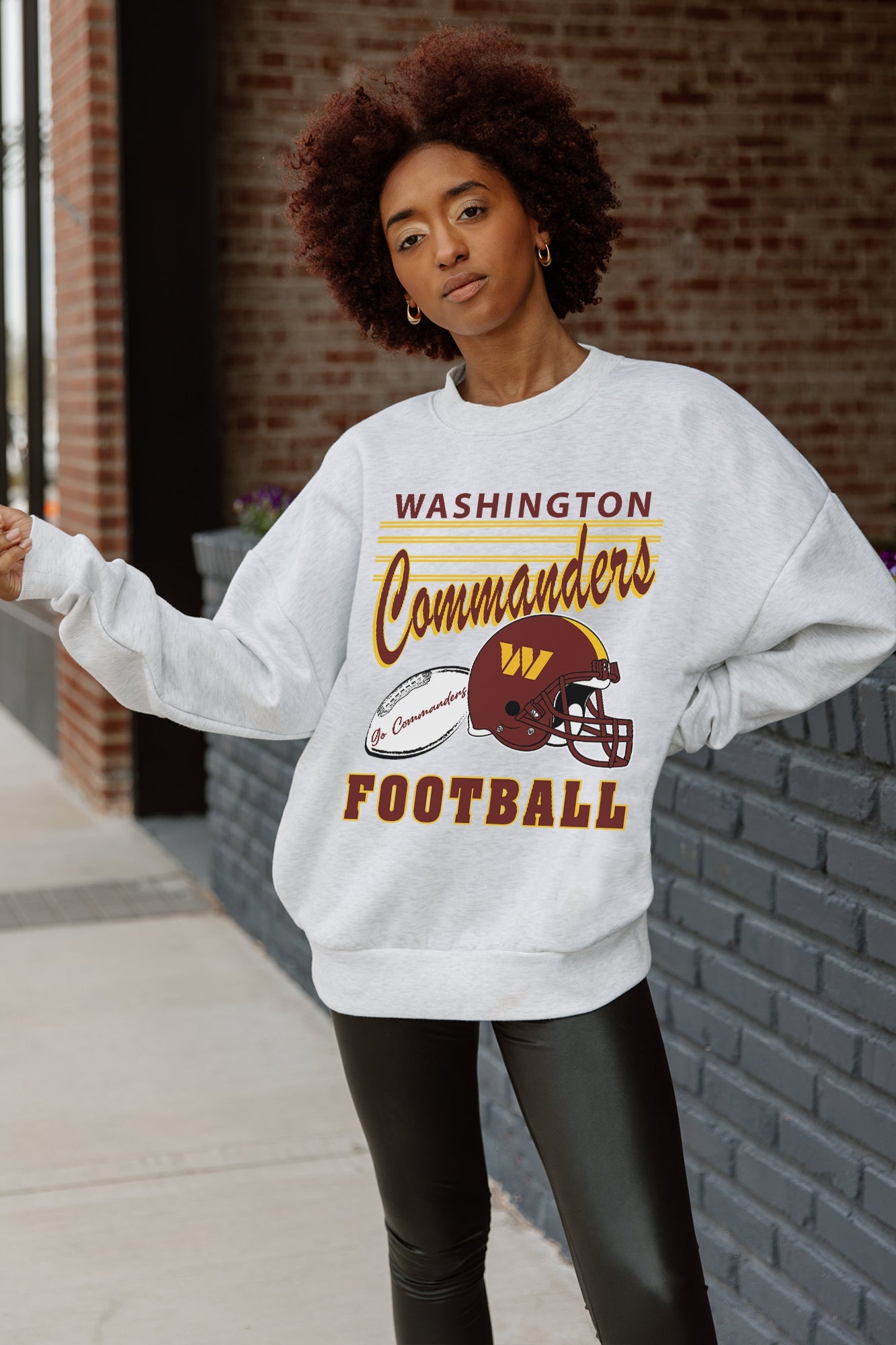 WASHINGTON COMMANDERS HOME TURF PREMIUM FLEECE CREWNECK PULLOVER