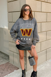 WASHINGTON COMMANDERS RISING STAR PREMIUM FLEECE CREWNECK PULLOVER
