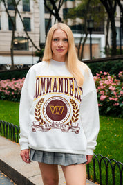 WASHINGTON COMMANDERS STAY COOL PREMIUM FLEECE CREWNECK PULLOVER