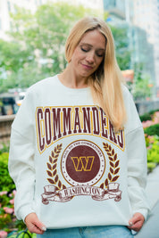 WASHINGTON COMMANDERS STAY COOL PREMIUM FLEECE CREWNECK PULLOVER