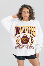 WASHINGTON COMMANDERS STAY COOL PREMIUM FLEECE CREWNECK PULLOVER