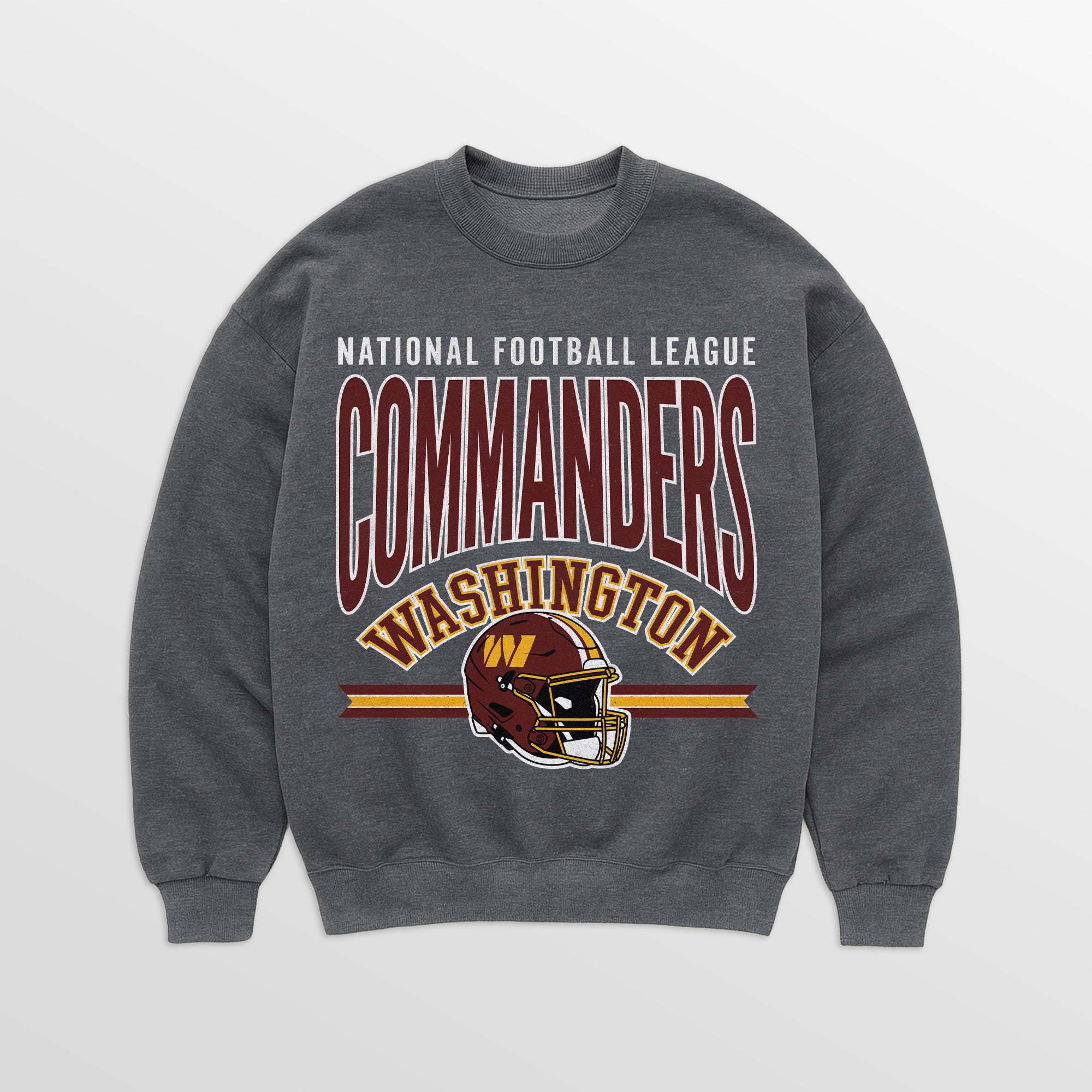 WASHINGTON COMMANDERS KICKOFF CLASSIC PREMIUM FLEECE DROP SHOULDER CREWNECK PULLOVER