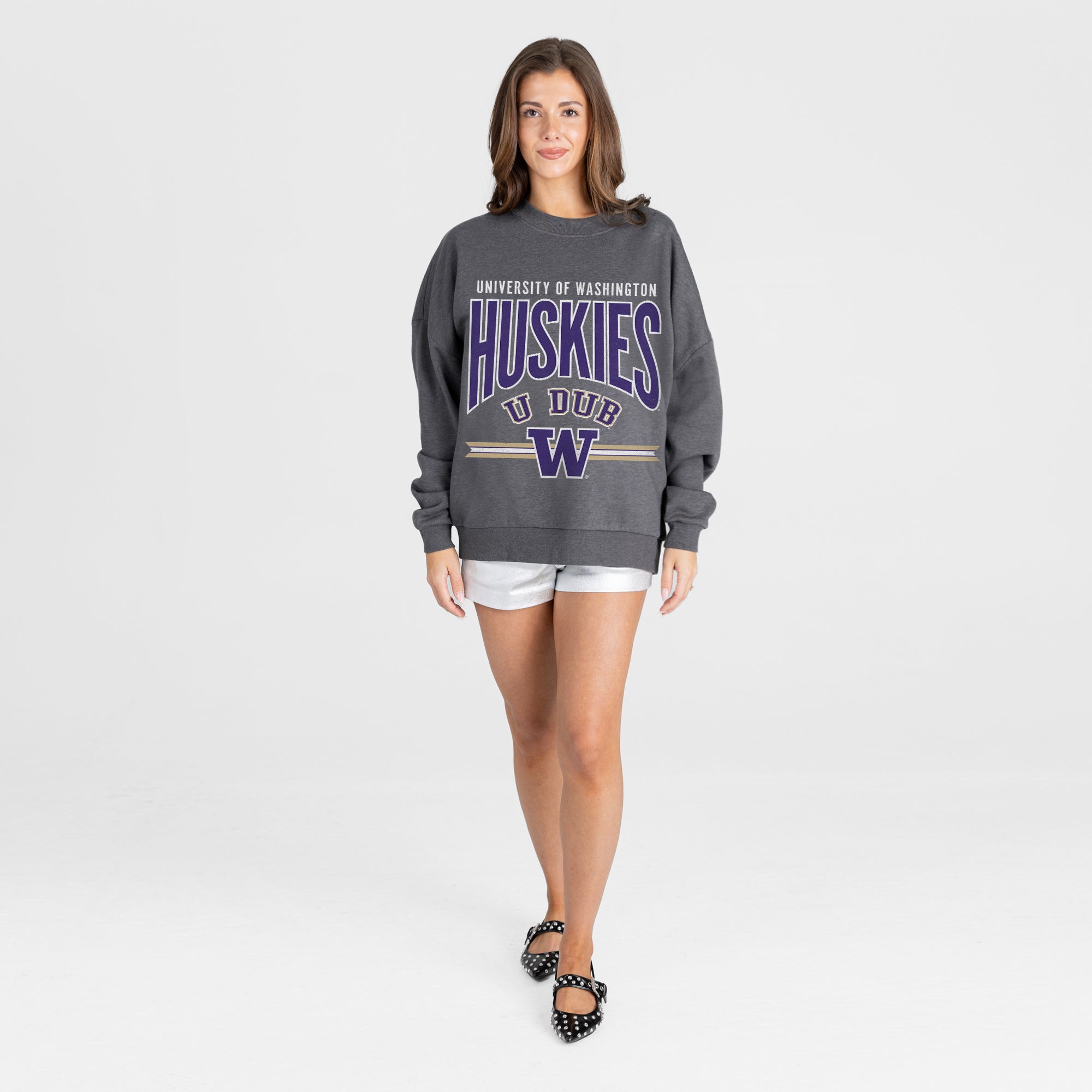 WASHINGTON HUSKIES KICKOFF CLASSIC PREMIUM FLEECE PULLOVER